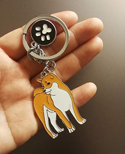 Dog Keychain,Lovely Dog Key-ring Portable Metal Keychain Keyring Key Decor Car Keyring Decoration - Image 2