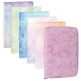 100 Sheets Gradient A5 Refill Papers for Planner Binder Insert with Pink Pu Leather 6 Ring Binder Cover, 120GSM Thick Watercolor Loose Leaf Papers Filler for Notebook Journal Girls Women Graduation