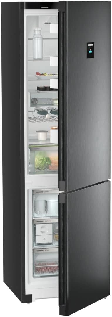 Liebherr CNbdd 5733 refrigerator-freezer with the door slightly ajar, showing the exterior finish.