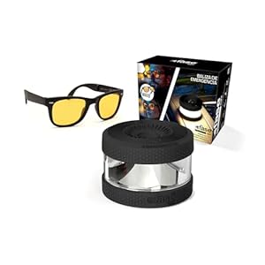 Fase - Baliza V16 Homologada Dgt - Incluye Gafas De Conducción Nocturna - App Incluida - Luz De Emergencia Con Geolocalizador - Proporciona Geolocalización A La Dgt - Color Negro