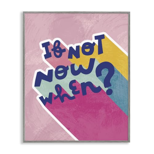 Motivational Pop Typography Phrase, 11 x 14 Inch Framed Giclée Print