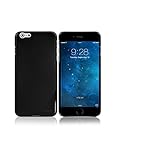 ahha iPhone6s iPhone6 4.7 軽量 スリム ハード リア カバー シェル ケース POZO ソリッド ブラック A-HDIH647-0PY1