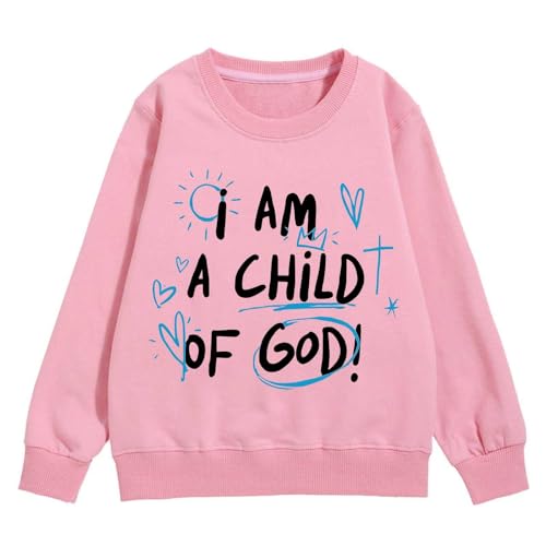 Sweat fille à motifs pull col rond confortable idéal pour bouger librement à l'école