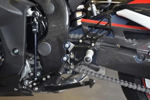 Commandes reculées YAMAHA YZF R6 platines repose pieds 2006-2016