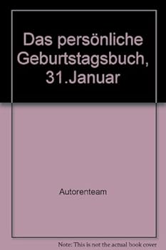 Hardcover Das persönliche Geburtstagsbuch, 31.Januar [German] Book