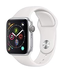 Apple Watch Series 4 40mm (GPS) - Cassa In Alluminio Color Argento Con Bianco Cinturino Sport (Ricondizionato)