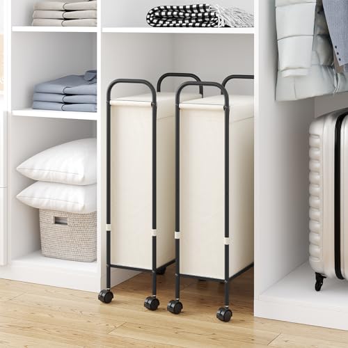 Elyken Slim Laundry Hamper Creamy thumbnail 4