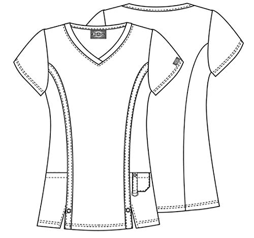 Dickies Xtreme Stretch Scrub Top for Women V-Neck Contemporary Fit by Dickies - Image 3