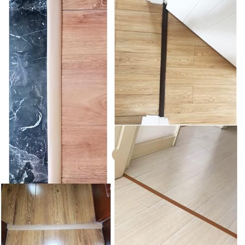 200cm Übergangsprofil Selbstklebend，Übergangsleiste Selbstklebend，Türschwellen Leiste，Türdichtung Selbstklebend，Abdeckleiste Selbstklebend für Laminatbodenbeläge (200cm-4cm-Eiche)