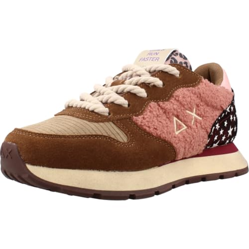 SUN68 Ally Winter Baskets Basses en Daim pour Femme