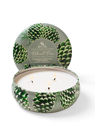 Roland Pine 13 oz Three-Wick Tin Candle