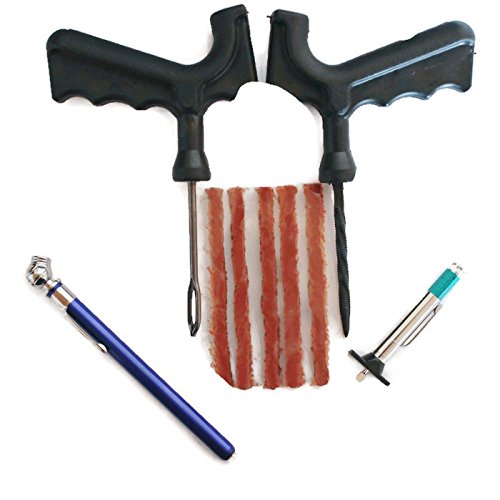 Tire Repair Kit for Flat Punctured Car, Truck, Motorcycle, ATV Tires 5pc