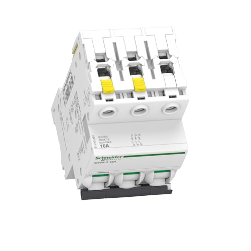 Schneider Electric Leitungsschutzschalter Acti9 iC60N, 3-polig, 16A, C-Charakteristik, Artikelnummer A9F04316