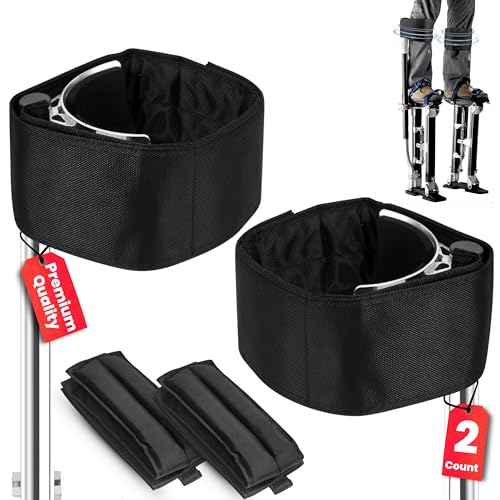 Premium 1Pair Drywall Stilts Straps Stilt Straps Adults Cinching Comfortable Pads Stability Suitable for All Day Wear Compatible with Various Stilt Brands Drywall Accesories Replacement Parts Tools