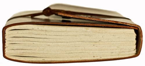 INDIARY Buffalo Leather Writing Journal With Strap...