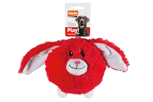 Karlie Moppelchen Hase Flappy, Hundespielzeug, Plüsch, Rosa, 15x12x14 cm
