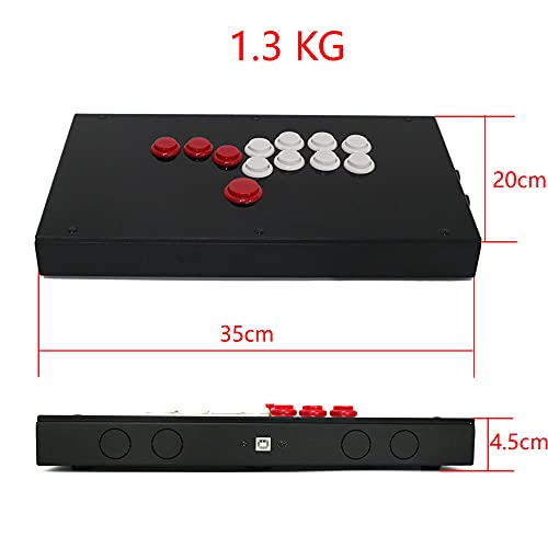 F1-PS-B All Buttons Hitbox Style Arcade Joystick Fight Stick Game Controller For PS4/PS3/PC Sanwa OB