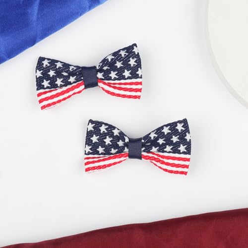 Pinzas para cabello con diseño patriótico América 2 piezas miniatura 7