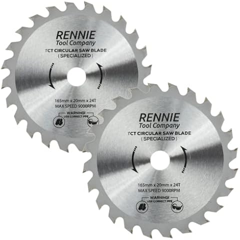 Pack of 2 Thin Kerf Circular Saw Blades Cover