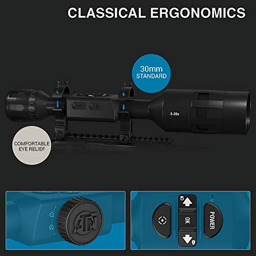 Atn X-Sight 4K Pro Smart Day/Night Hunting Scope W/ Ballistics Calc, 3864X2218 Resolution, Video Record, Wi-Fi, 18Hrs+ Battery #TOP6