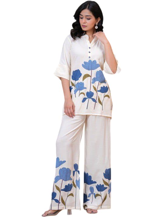 Women’s Printed Kurti Pant Set Floral Print Straight Kurti with Palazzo Pants Stylish - Review, Price and Buying Guide