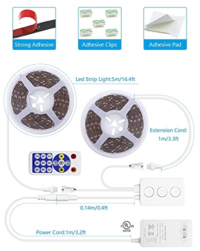 Tira LED Bluetooth ALITOVE 10m RGB Música IP65 miniatura 7