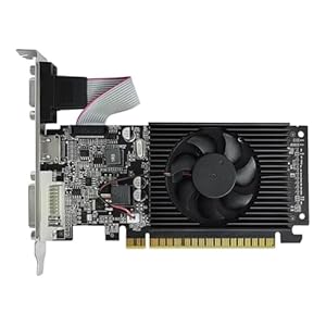 Wadakada GT210 1GB DDR3 Grafikkarte 64Bit PCIE 2.0 40nm GPU -Kompatibel + DVI + VGA Desktop-Grafikkarte