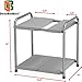 Deco Brothers Under Sink 2 Tier Expandable Shelf Organizer, Gray