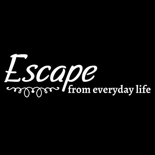 Creative Concepts Ideas Escape from Everyday Life CCI Decal Vinyl Sticker|Cars Trucks Vans Walls Laptop|White|7.5 x 3.0 in|CCI2444