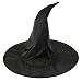 Lux Accessories Black Witch Hat 7" Halloween Costume