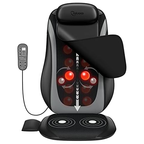 Cotsoco Shiatsu Back Massager with Heat,Massage Chair Pad with Vibration,Deep Kneading Rolling Massage Seat for Waist,Hips,Muscle Pain Relief,Use at Home/Office Cover