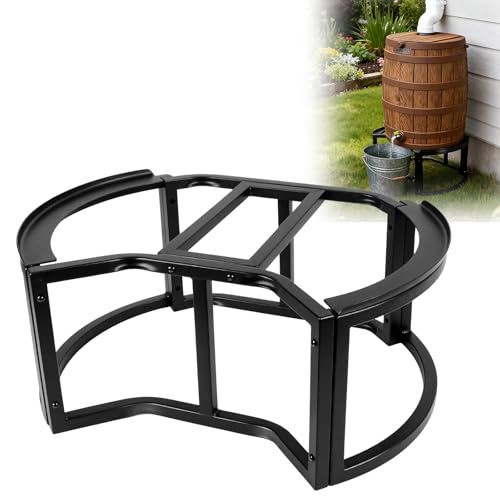Rain Barrel Stand Heavy-Duty Stainless Steel- Fits 45/50/55 Gallon Barrel Garden Rain Water Collection Barrel Stand.