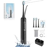 3D Smile 3in1ジェットウォッシャー 口腔洗浄器 電動歯ブラシ ウォーターフロッサー マウスウォッシャー ブラッシング 歯間 ジェット 携帯 防水 ハミガキ 3Dスマイル 歯茎歯間ブラシ 防水&軽量 ブラック