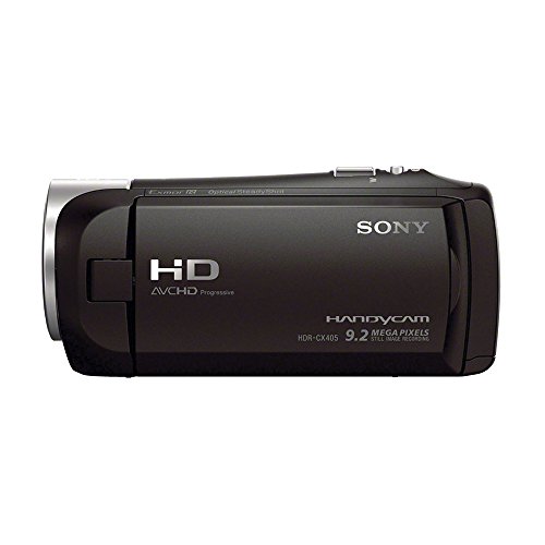 Sony Handycam CX405 Flash Memory Full HD Camcorder Bundle with 32GB Memory Card, Camera Bag, HDMI Cable and Accessories (8 Items)