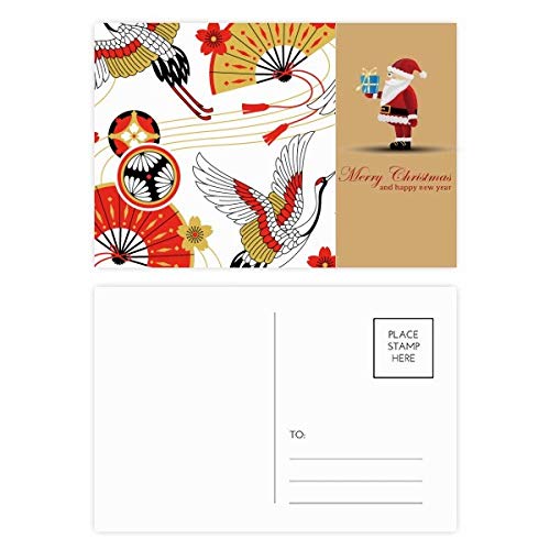 Cartes postales pliantes Sakura Père Noël lot de 20 pièces pour les fêtes