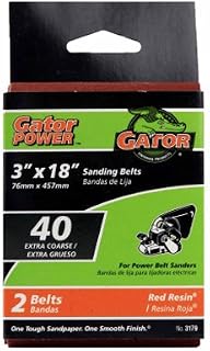 ALI INDUSTRIES 3179 40 Grit Sand Belt, 3-Inch x 18-Inch, 2-Pack