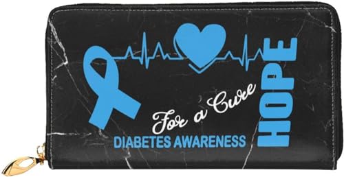 Hope for a Cure Diabetes Awareness Wallet Card Bag