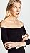 Norma Kamali Women's Off Shoulder Fishtail Gown, Black, X-Large