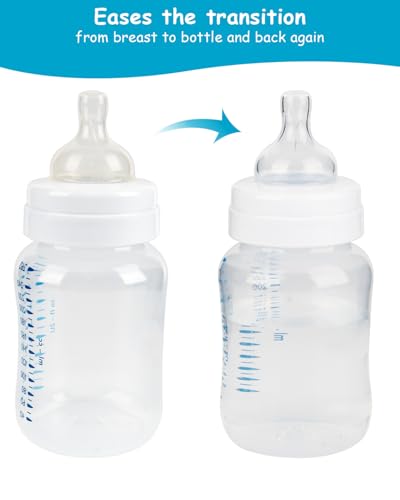 Silicone Nipple for Philips Avent Anti-Colic Baby Bottles, Flow 1, 1m+, 4 Count