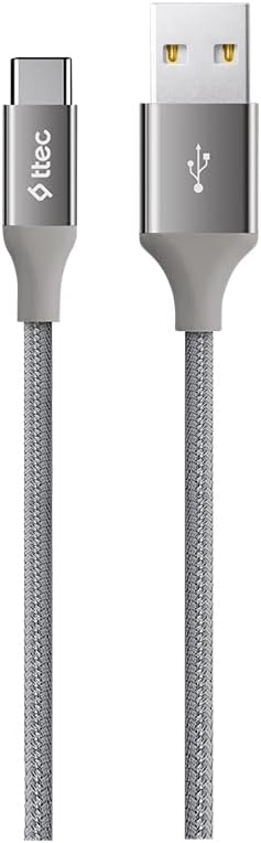 ttec AlumiCable Type-C 120cm Şarj Kablosu - Uzay Grisi (2DK18UG)