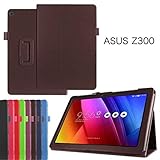 INSOLKIDON Compatible with ASUS Zenpad 10 Z300 Z300CL Z300CG 10 inch Tablet Case Leather Back Cover Protective Case Ultra Slim Bumper Full Body Protection Bracket Leather Case (Rose red) - Image 6