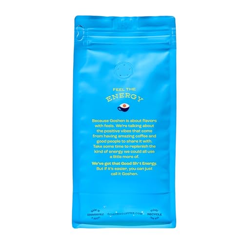 Image of Goshen Coffee Roasters Whole Bean Old School Tattoo House Blend | Medium Roast, Brewed or Espresso | Award-Winning, Natural and Washed | Caramel, Nutty, Orange Flavors | 12 Oz Bag