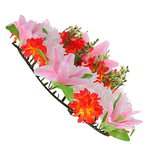 Ciieeo Ghirlanda Di Fiori Artificiali Per Tomba Commemorativa Per Cimitero Composizioni Floreali Di Resistenti e Naturali Per Funerali e Lutti