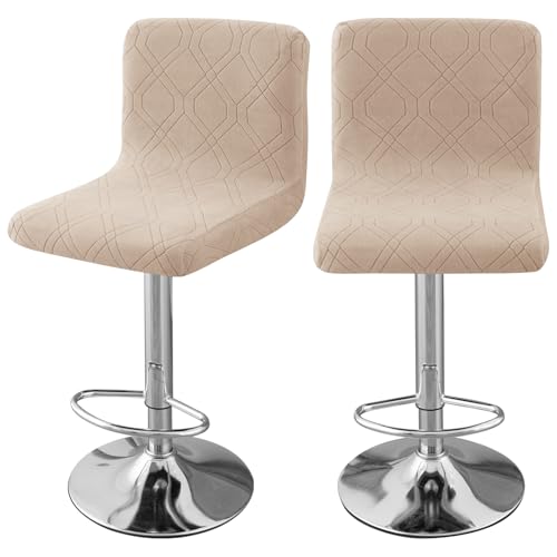 Image of Chair Covers Bar Stool Cover 2pc Bar Chair Cover Swivel Bar Stool Slipcover