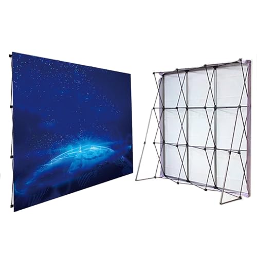 Cadre d'exposition portable pour bannières stand pliable 7,5x7,5 pi