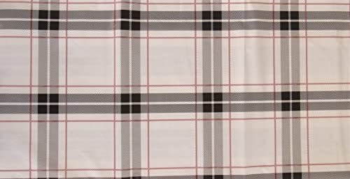Lodge Tartan Plaid Vinyl Flannel Back Tablecloth (52" X 52" Square) #TOP2