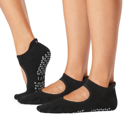 TAVI NOIR Emma Non Slip Socks for Women - Non Skid Grippy for Active Sports Workout Barre, Pilates, Yoga Socks