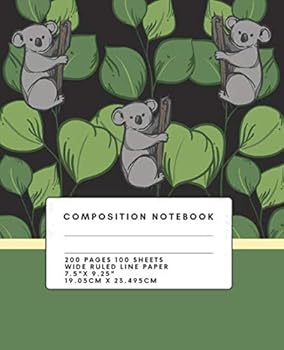 Composition Notebook : 200 Pages College Wide Ruled Line Paper for School Office Home Use
