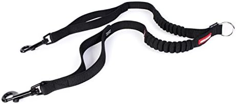 EzyDog Zero Shock Coupler with Traffic Control, 24-Inch, Black