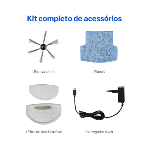 Aspirador Robô Midnight Varre Aspira e Passa Pano Bivolt Multi - HO411